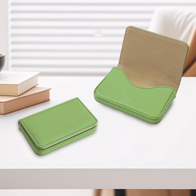 Business Card Holder，PU Leather Business Card Case Color Printing Pattern Card - Image 6