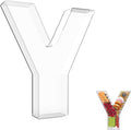 13.8" Extra Large Acrylic Letter Charcuterie Board Box, Reusable Fillable by RUFHVTY