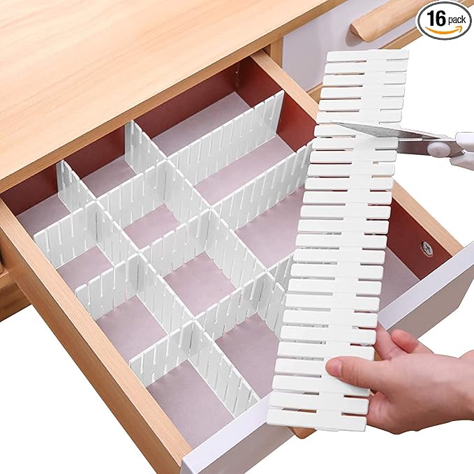Drawer Divider Adjustable DIY Storage Organizer Separator by Bofoho