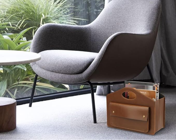 HofferRuffer Magazine Basket Holder, Foldable Magazine Rack, Document File - Image 3