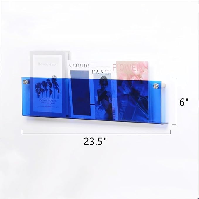 ROYALITA 2-Pack Acrylic Magazine Holder Brochure Holder, Fashion Hanging - Image 3