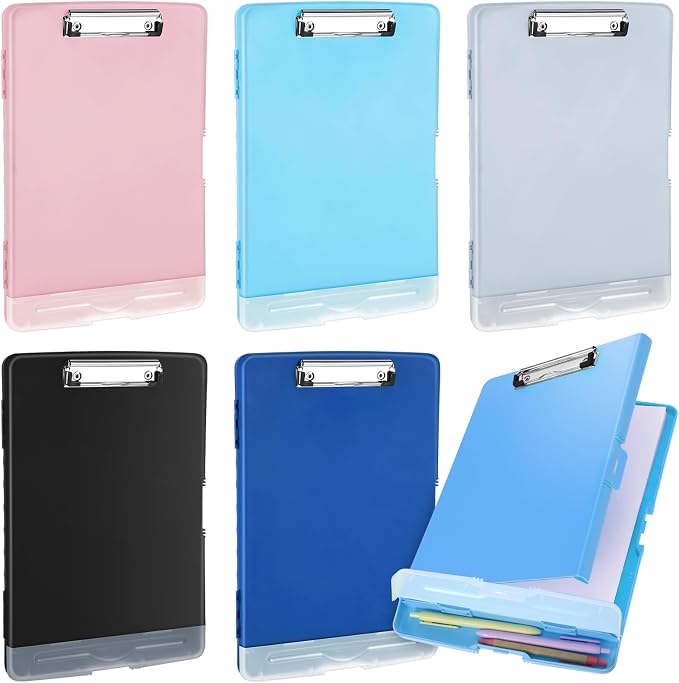 Crtiin 6 Pcs Colored Clipboard by Crtiin