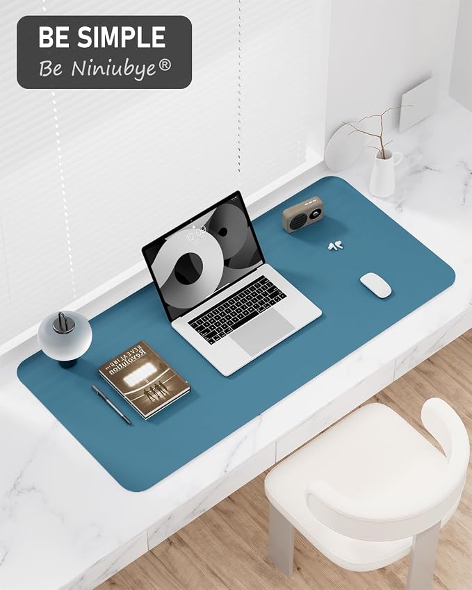 Desk Pad, 35.5" x 17" PU Leather Non-Slip Desk Mat Large Mouse Pad - Image 7