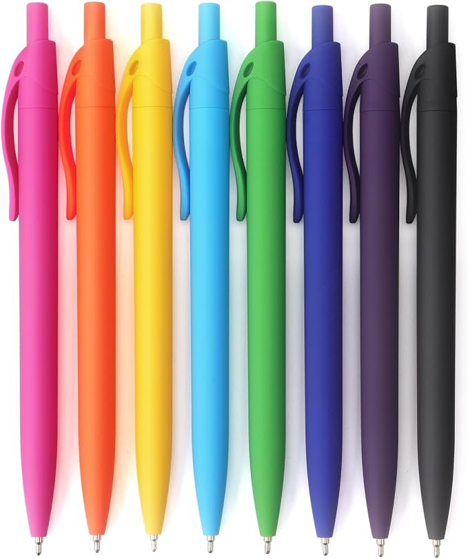 Bribobo Ballpoint Pens Black Ink Pens Medium Point Retractable Ballpoint Pens by Bribobo