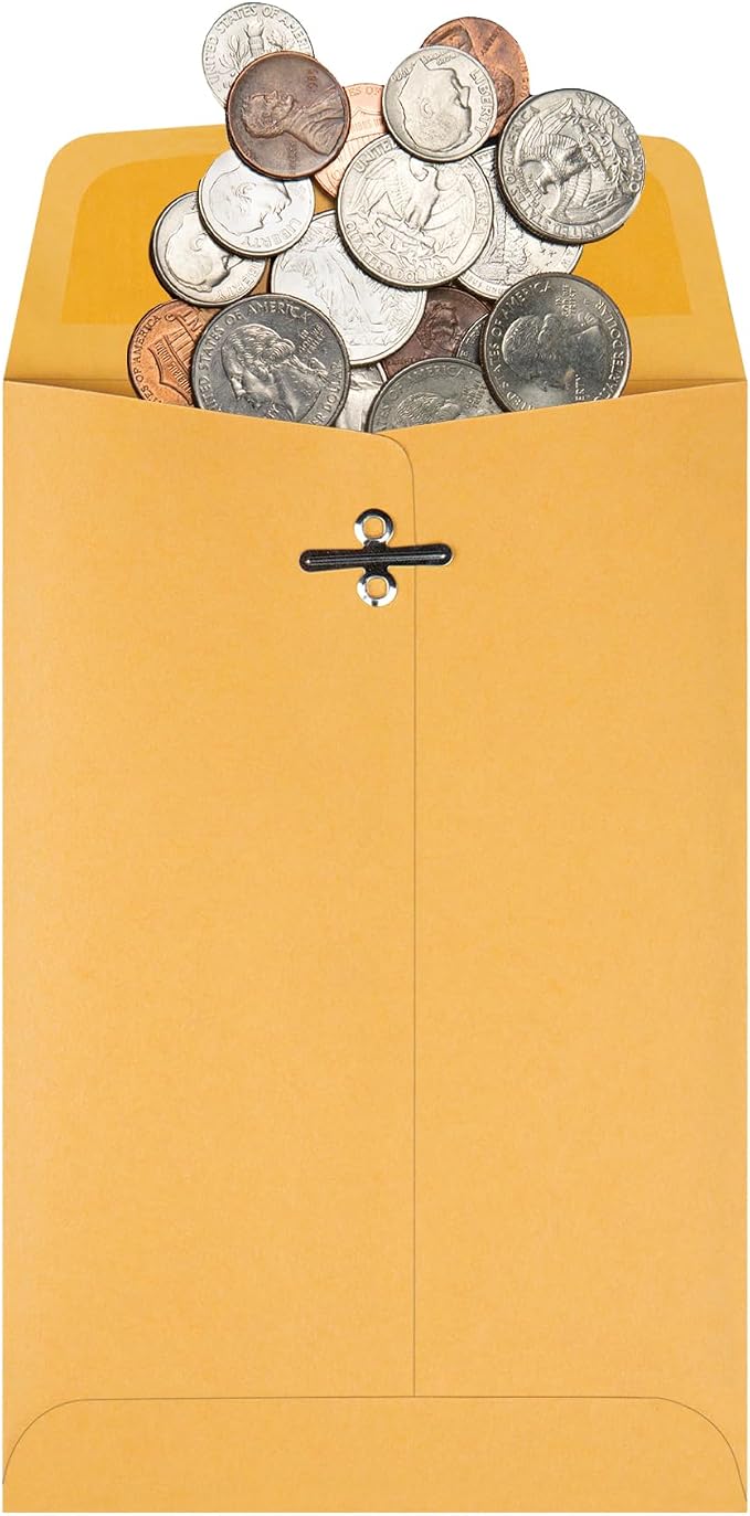 Quality Park 5 x 7-1/2 Clasp Envelopes, Clasp and Gummed Closures - Image 2