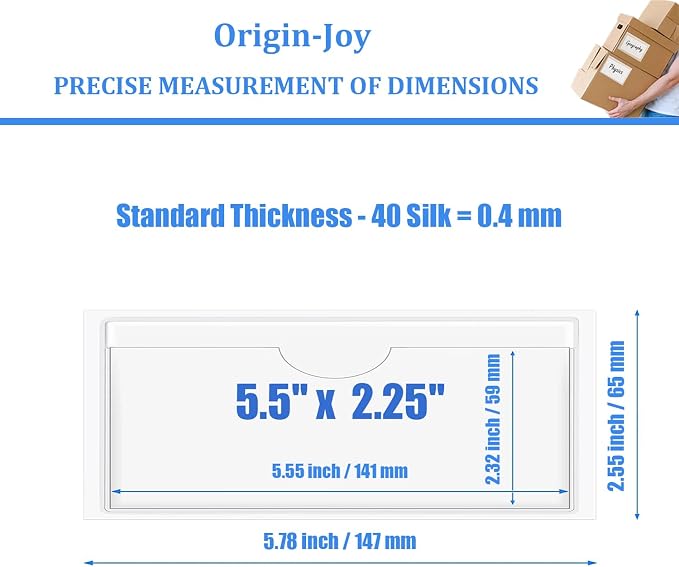 Origin-Joy 35 PCS Self Adhesive Index Card Pockets - Image 2