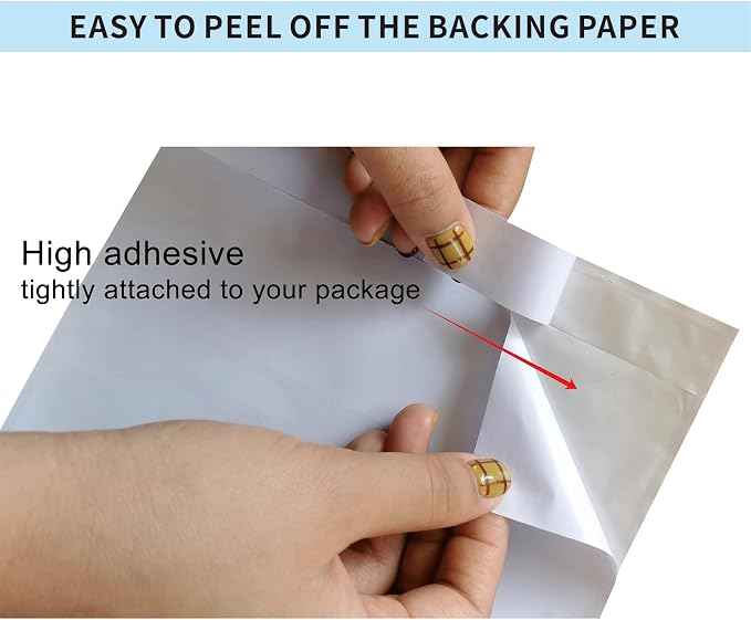 1000 PCS 6"x 9" Clear Self-Adhesive Packing List Envelopes Plastic - Image 8