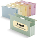 Extra Capacity Plastic Hanging File Folders Legal Size, 6 Pack Reinforced Legal by NORDUN