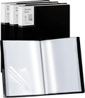Folder with Plastic Sleeves 4 Pack 9"x12" Black Portfolio Folder by Dynta