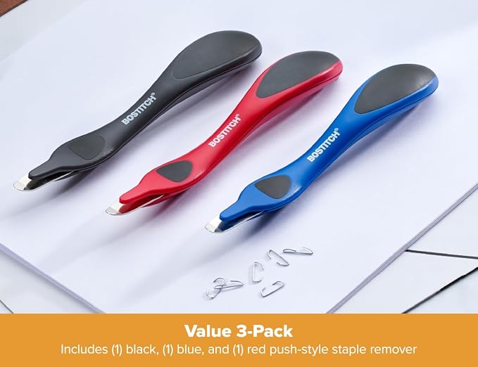 Bostitch Professional Magnetic Easy Staple Remover, Primary Colors, 3 Pack | - Image 7