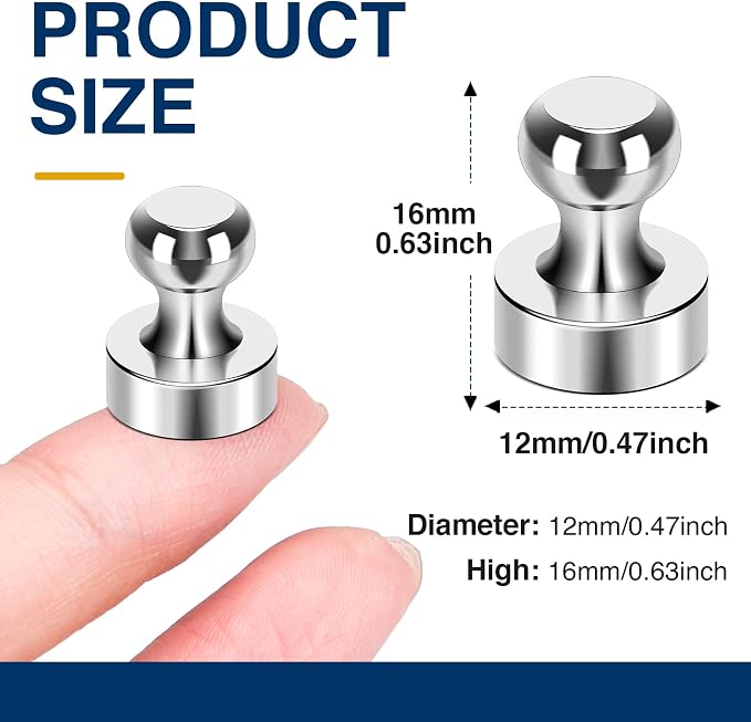 MIKEDE Strong Magnets for Whiteboard, Neodymium Fridge Magnets for White Board - Image 3