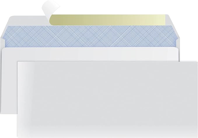 #10 Envelopes Letter Size Self Seal | 200 Business Mailing Security Peel and - Image 2