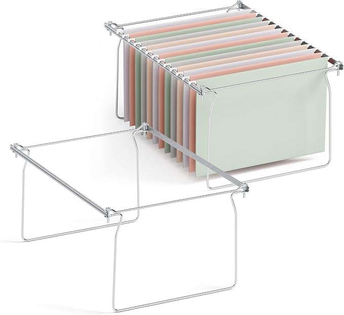 SUNEE Hanging File Folder Frame, Letter Size File Drawer Organizer by SUNEE