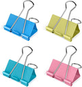 Ufmarine Extra Large Binder Clips 2 inch Length, Colorful Paper Clips Large by Ufmarine