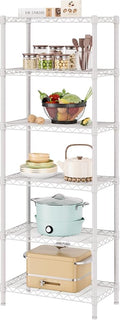 SINGAYE 6 Tier Shelf Adjustable Storage Wire Shelving Unit Metal Shelves by SINGAYE