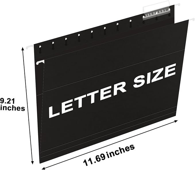 HERKKA Hanging File Folders, 60 Pack Reinforced Letter Size Hanging Folders - Image 2