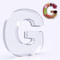 11" Acrylic Letter Charcuterie Box, Reusable Fillable Alphabet Number Shaped by RUFHVTY