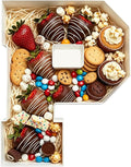 Plastic Fillable Letter Charcuterie Box, 10in Reusable Alphabet Shaped Tray by ANNJINT