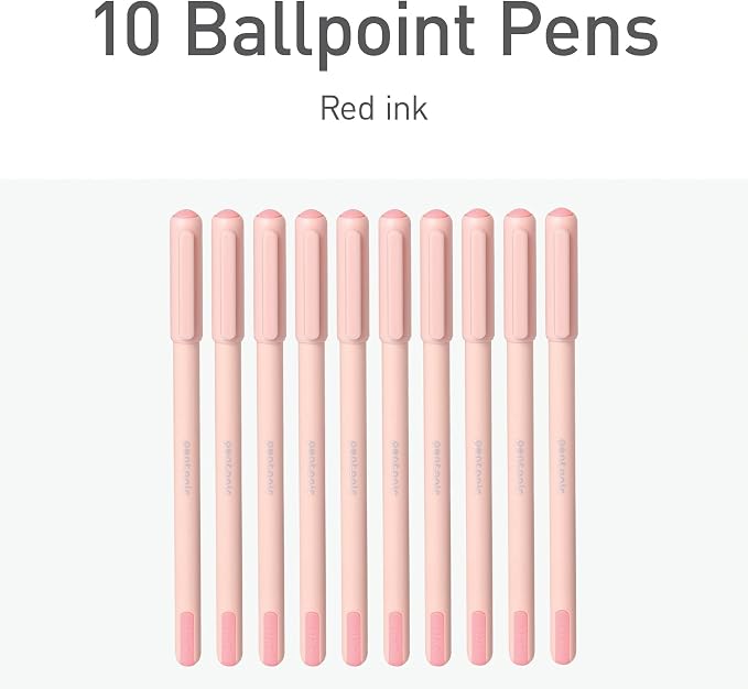 Pentonic Ballpoint Pens, Frosted Pale Pink Barrel - Image 3