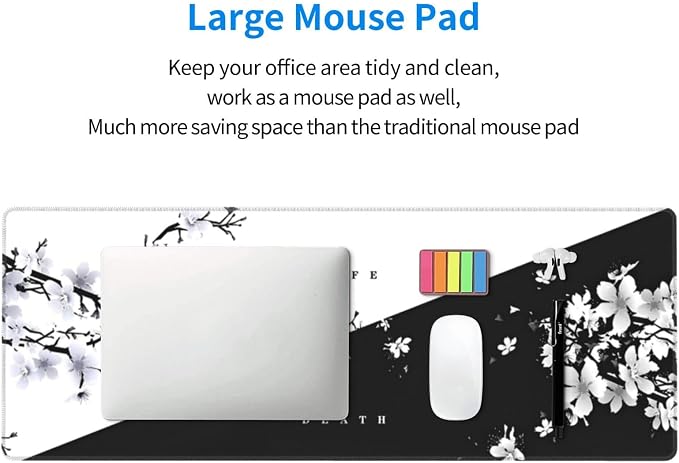 Japanese Life Death Keyboard Mat, Japanese Sakura Pagoda Sun Mouse Pad - Image 5