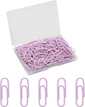 100 Pcs Purple Paper Clips, 1.1 Inch Colorful Paperclips | Vinyl Coated by Unknown