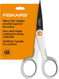 Fiskars Micro Trip Scissors, SoftGrip Precision Cutting Shears, Non-Stick by Unknown