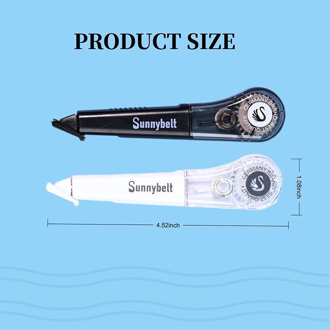 Correction Tape Pen, 10-Count Pack, 19.69ft Each, Dry Instantly, Stretch - Image 5