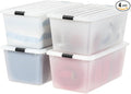 IRIS USA 91 Qt Stackable Plastic Storage Bins by IRISUSA