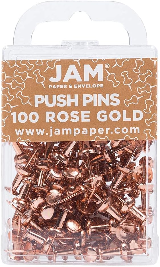 JAM PAPER Colorful Push Pins by JAMPaper