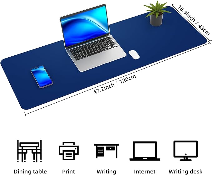 AFIING Leather Desk Pad Protector, Large Desk Mat - Image 3