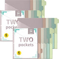 Epakh 24 Pcs Binder Dividers for 3 Rings Binders Index Dividers by Epakh