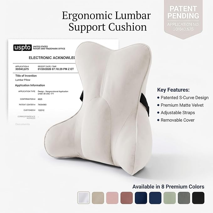 Lumbar Support Pillow – Multi-Functional Ergonomic Back Cushion - Image 9
