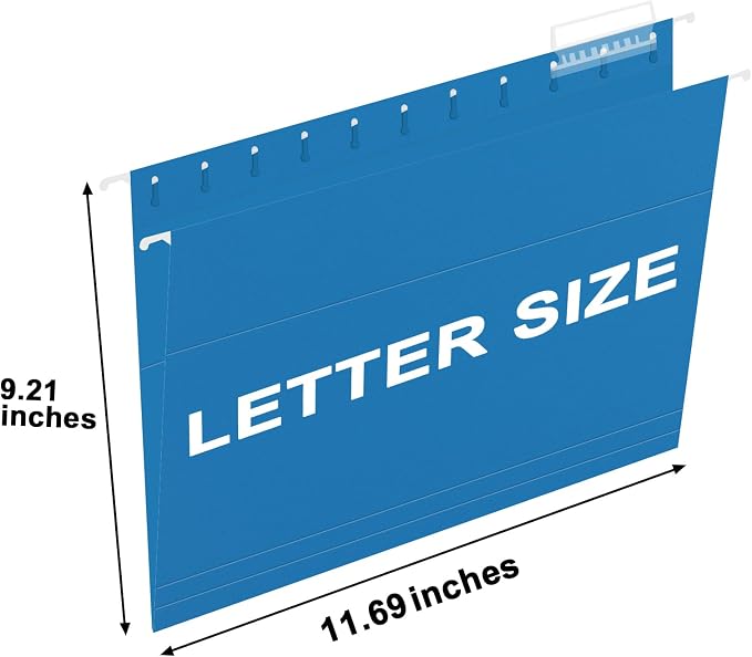 HERKKA Hanging File Folders, 60 Pack Reinforced Letter Size Hanging Folders - Image 2