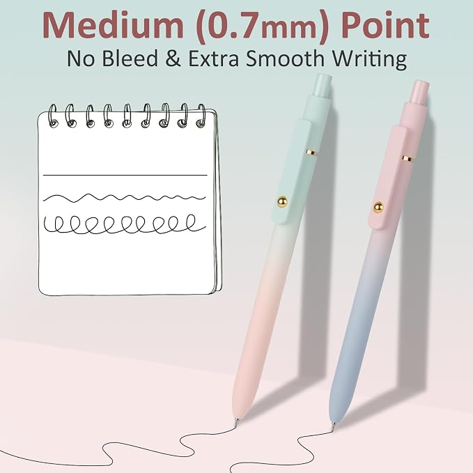 FIOVER Gel Pens, Cute Office Back to School Supplies Gifts - Image 3
