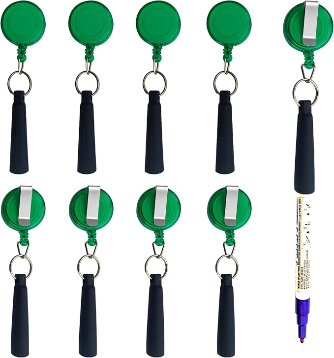 Duty Retractable Pull Pen Holder -Thick Nylon Cable- Ideal by Buynow
