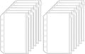 Antner 12pcs A7 Mini Binder Pockets by Antner