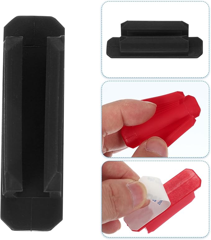 PATIKIL Pen Holder for Desk, 30 Pack Adhesive Pencil Holders Silicone Pencil - Image 3