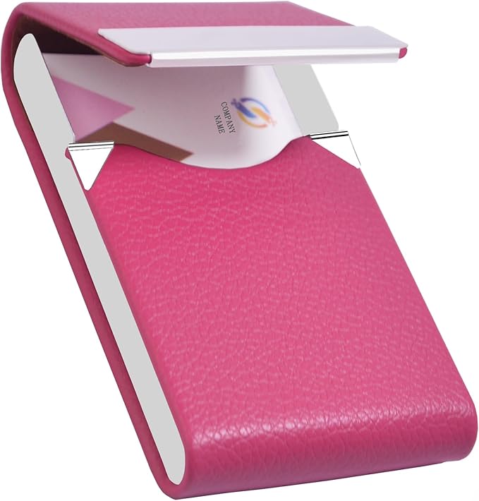 Business Card Holder with Ultra Slim Design, Business Card Case with Premium PU by Unknown