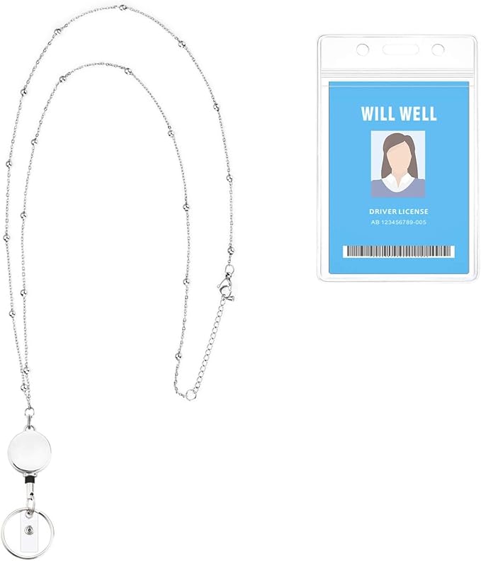 Will Well Retractable Beaded Badge Reel Lanyard by WillWell