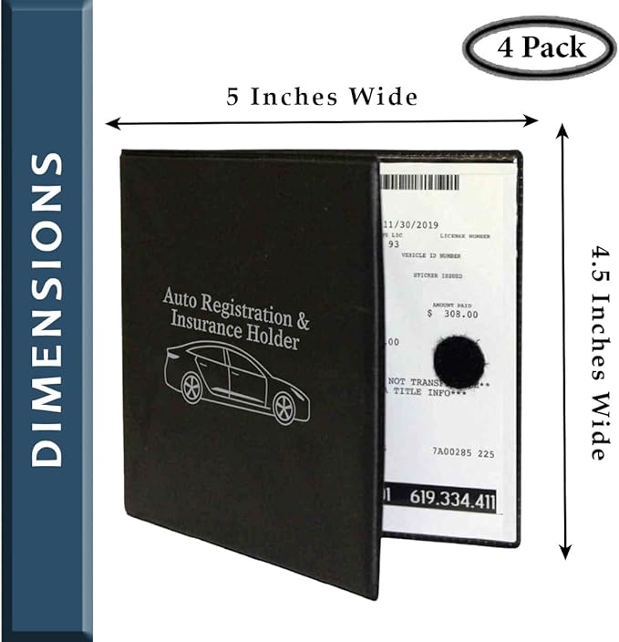 W4W Auto Registration Insurance & ID Card Holder - Image 2