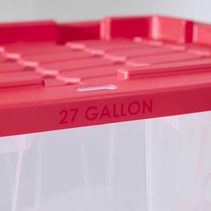 Pack of 4 Clear Storage Bins - Image 5