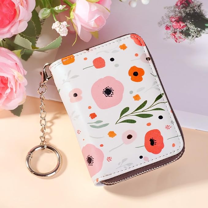 FurArt Zipper Wallet Women, RFID Blocking Credit Card Wallet, Business Card - Image 2