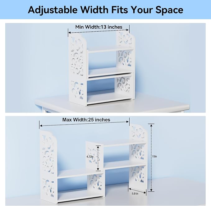 YGYQZ Desk Shelf for Top of Desk - Image 2