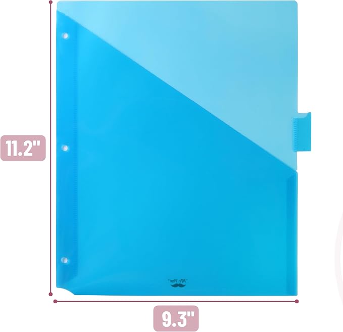 Mr. Pen- Binder Dividers with Pockets and Tabs, 8 Pack | Pocket Dividers - Image 3