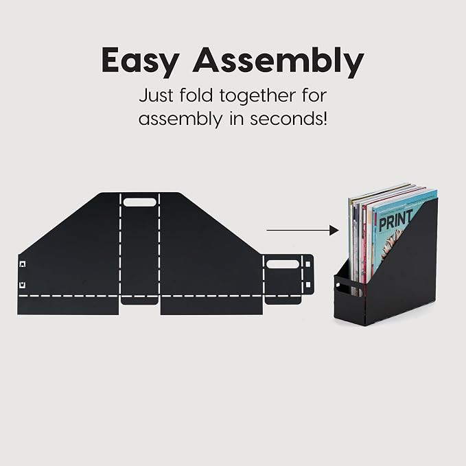 IRIS USA Magazine Holder, Compact File Storage Mini File Organizer - Image 4