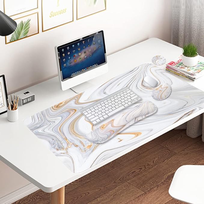 4-in-1 Large Gaming Mouse Pad, Keyboard Wrist Rest Pad & Wrist Support Mousepad - Image 7