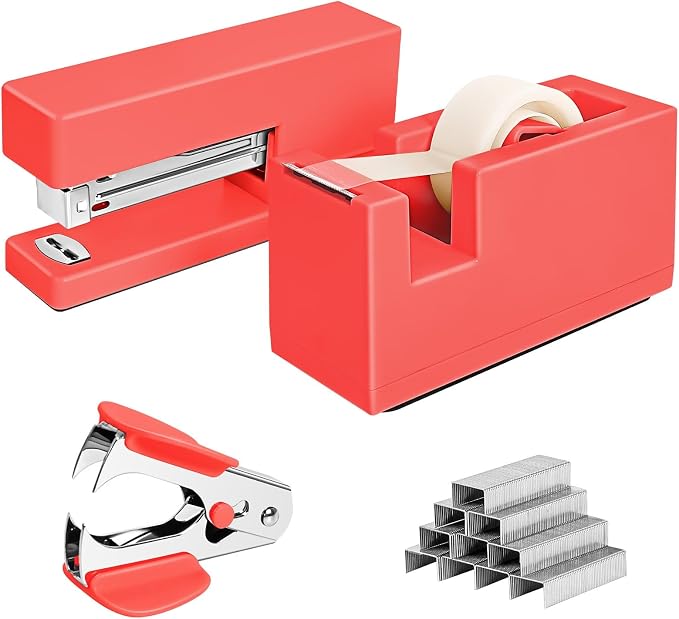 1 Desktop Stapler & 1 Tape Dispenser by Unknown