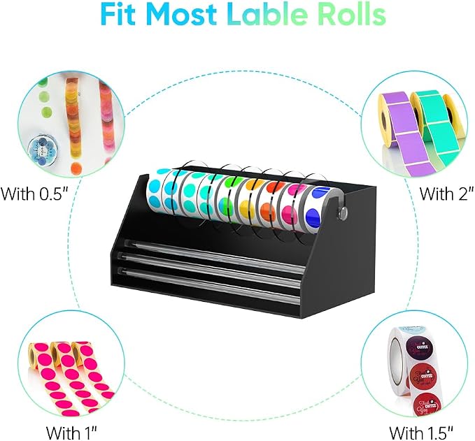 Acrylic Sticker Label Roll Dispenser - Image 3