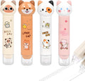 2 in 1 Correction Tape and Double Sided Tape Roller, Cute Quick Dry Japan White by PANDENNER