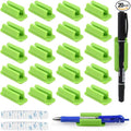 20 Pack Silicone Pencil Holders, Adhesive Pen And Marker Holders, Wall by CDIVEFTN